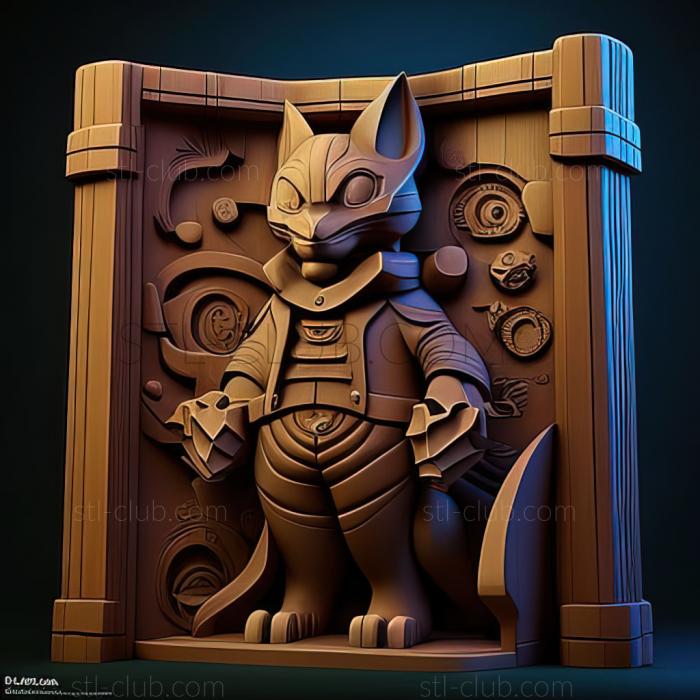 3D model Cilan and the Case of the Purrloin Witness Sommelier De (STL)